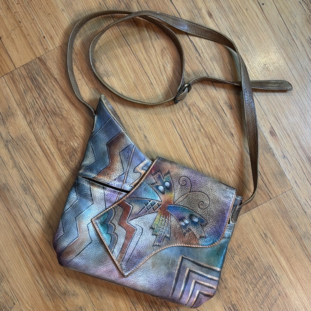 Anuschka Unique Art Handbag/Crossbody - Picture 2 of 13